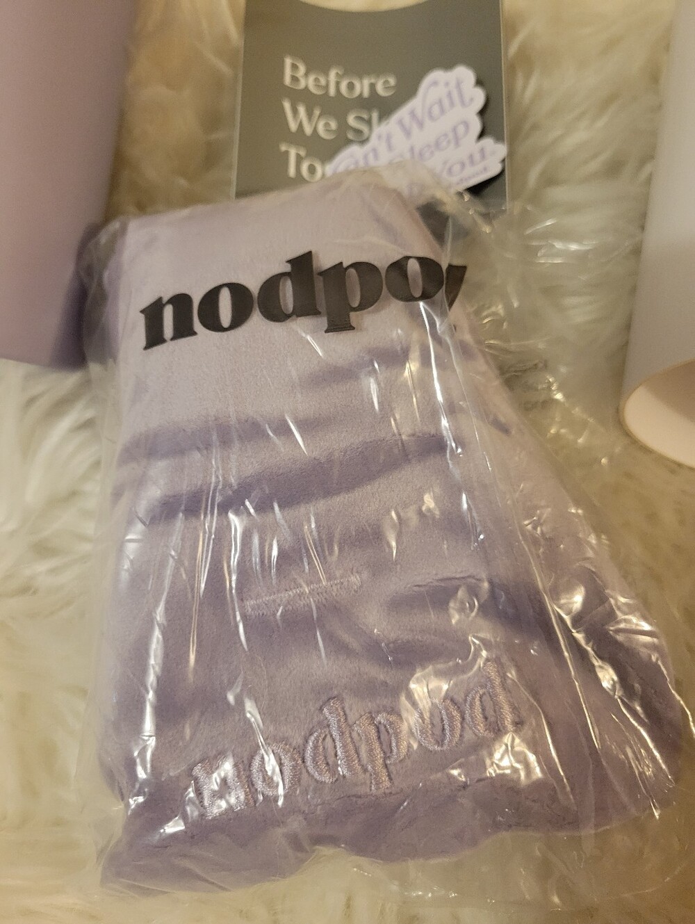 Nodpod Sleep Mask Weighted Eye Blanket - Wisteria - Picture 6 of 14